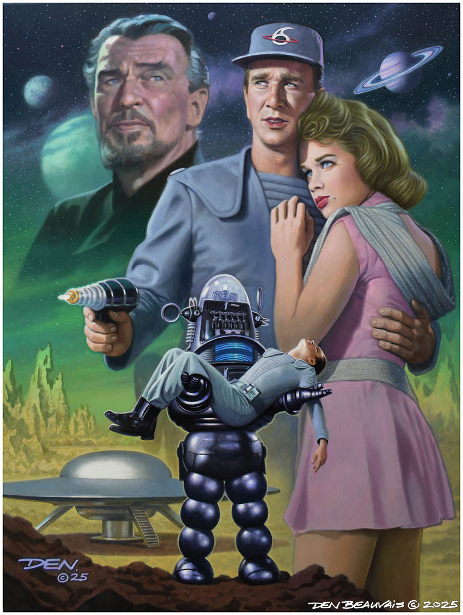 Forbidden Planet – Hand-Signed Canvas Giclée by Den Beauvais