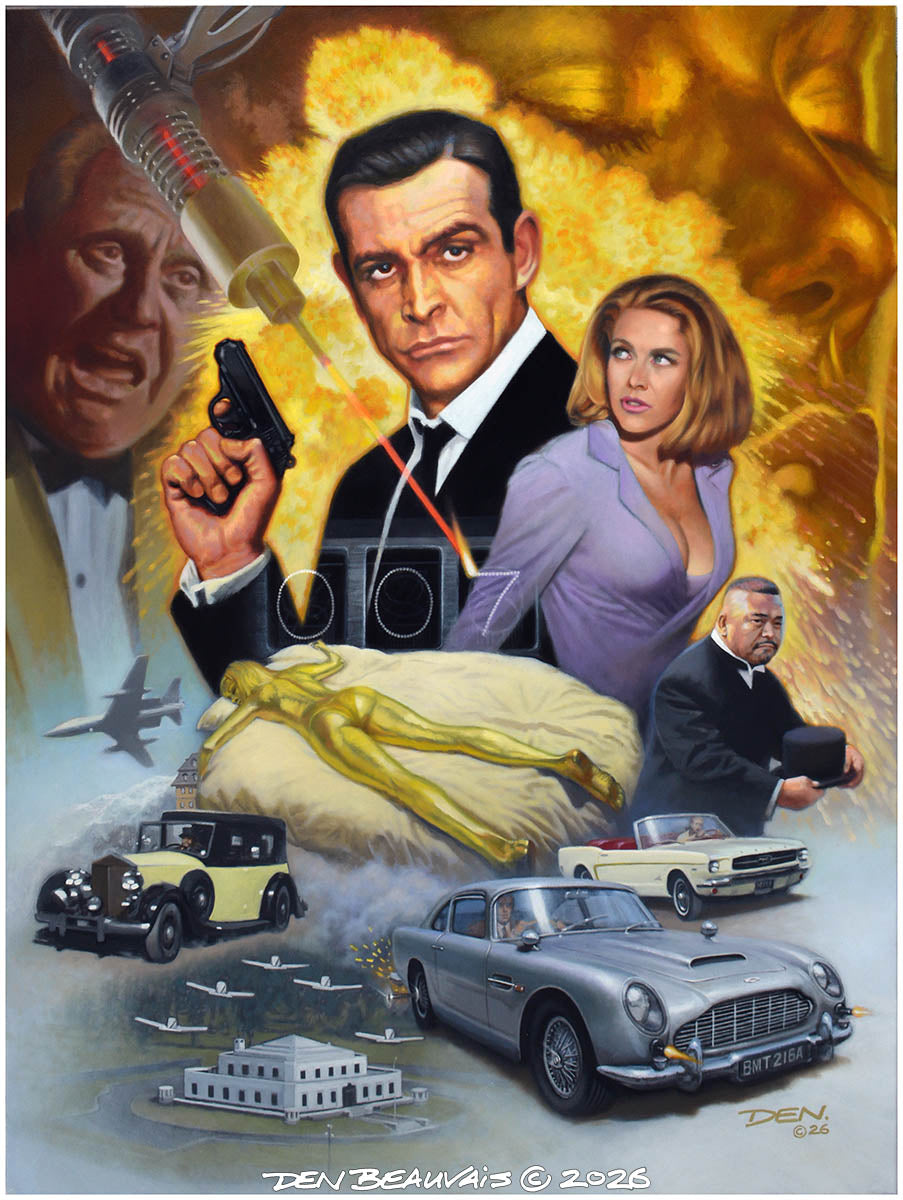 Goldfinger – Hand-Signed Canvas Giclée by Den Beauvais
