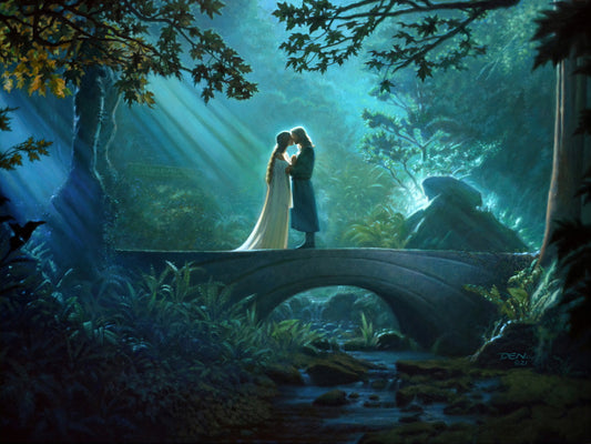 Aragorn Arwen Kiss by Den Beauvais