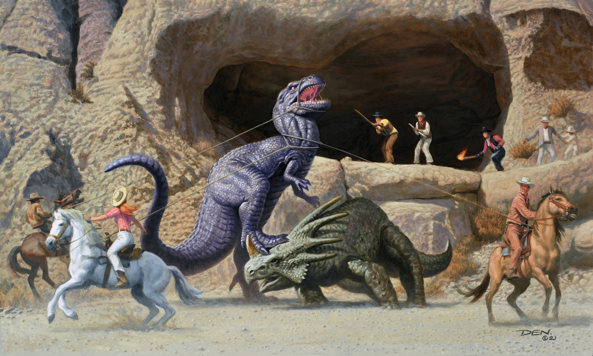 Harryhausen Homage - Gwanji by Den Beauvais