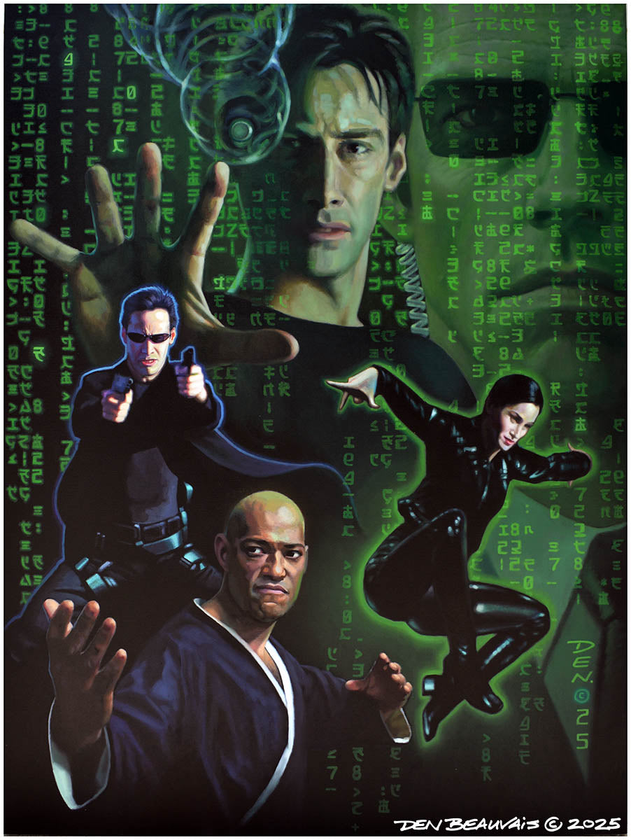 The Matrix – Signed Canvas Giclée by Den Beauvais