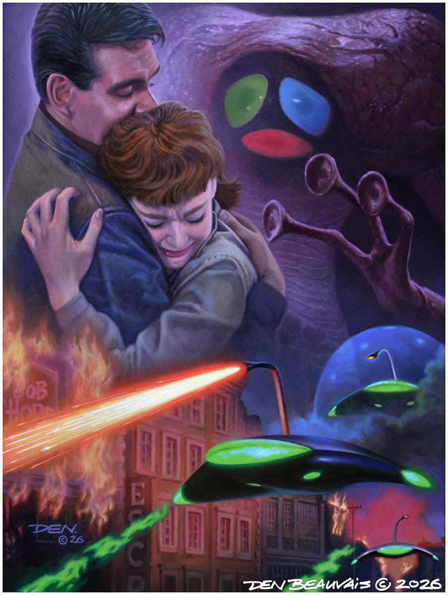 War of the Worlds (1953) – Signed Canvas Giclée by Den Beauvais